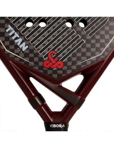 Padelschläger Vibor-A Titan 12K Rot | Ofertas De Padel